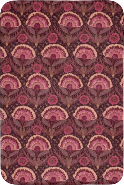 Badmat 60x90 cm - Antislip - Antiek - Bloemen - Kleurrijk - Badmatten voor badkamer - Badkamermat - Douchemat - Badkamer mat