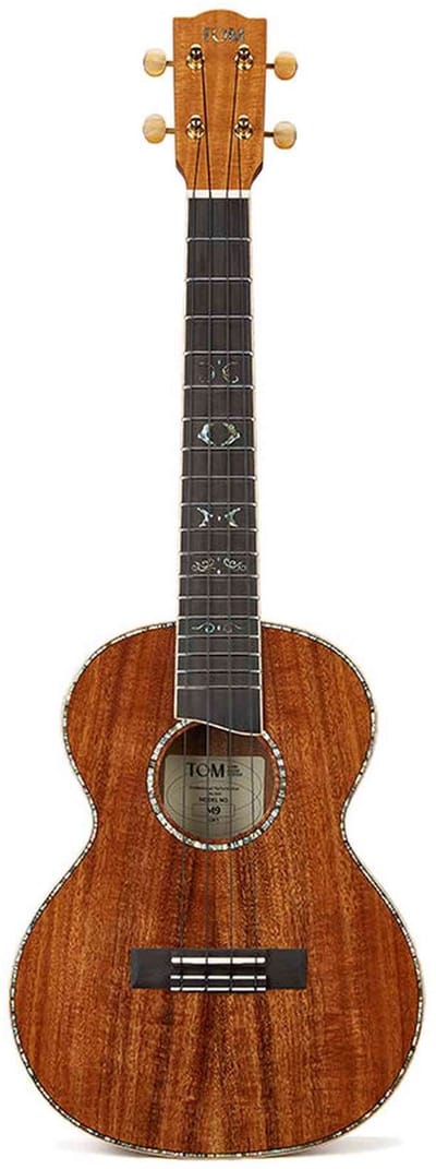 TOM M9E Tenor Ukelele met Massief Acacia en Pickup met effecten Inclusief Koffer