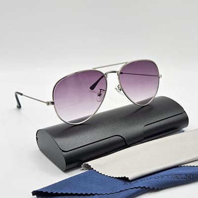 Zonnebril op sterkte -1,0 / harde metalen brillenkoker / GEEN LEESBRIL / comfortabele lenzen UV400 / 3025 Aland optiek / unisex minbril / lichtgewicht mannen vrouwen bril vor veraf -1,0 / comfortabele lenzen UV400 / -1.0 glasses / Lunettes de Soleil
