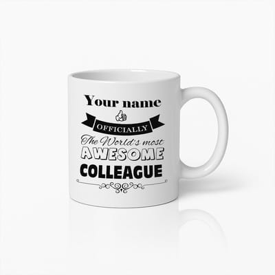 Gepersonaliseerde Mok "De Meest Geweldige Collega" – Cadeau met Naam voor Collega's