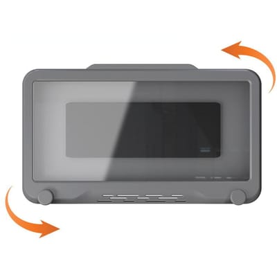Wandmontage touchscreen mobiele telefoonhouder badkamer verzegelde beschermhoes opslag waterdichte badkamer opbergdoos grijs