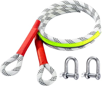 Herstel Sleepkabel - Trekband Noodhulp - Voertuig Redden - Verdikt Nylon Materiaal - 5 Meter Lengte - Veelkleurig