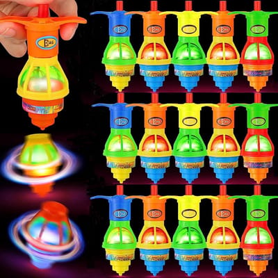 15 lichtgevende gyroscoop-tollen voor kinderverjaardag - educatief en leuk speelgoed