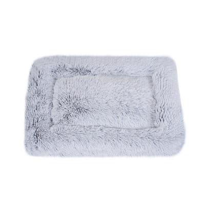 Pluche Vierkante Mat Katten Deken Diepe Slaap Warm Nest Huisdiernest Hondenbed Winter Huisdierbed S: 45 * 55CM white
