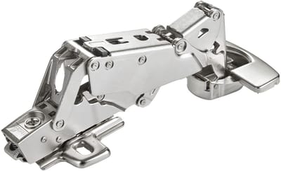 SOTECH groothoekscharnier 165° Sensys 8657i hoekscharnier (aanwezig) soft-close en automatisch sluiten, snelmontage + montageplaat hoogte 0 mm + bekerafdekking