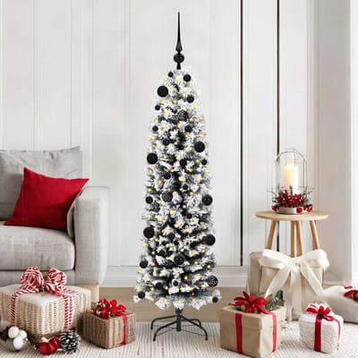 vidaXL - Kunstkerstboom - Groen - 150 - cm - PVC - en - Staal - en - Kunststof