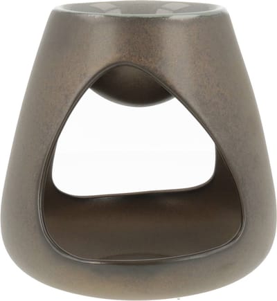 Scentchips® Triangel Hoog - Waxbrander - Geurbrander - Oliebrander - Wax Melts Brander - Aromabrander - Ook Geschikt Voor Essentiële Oliën - Geurolie - Waxmelts - Brons