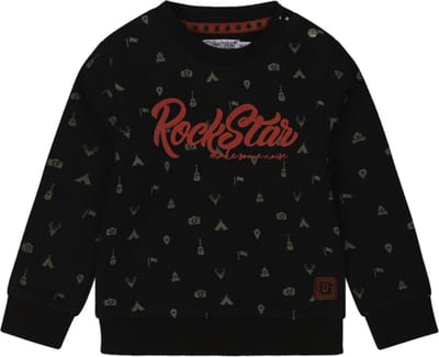 Dirkje - Trui - Rock - Stars - Dark - Grey - Maat 56