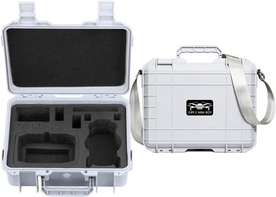 Harde draagtas - Opbergkoffer drone - Veilig vervoeren - Waterdicht en schokabsorberend - 33 x 27 x 115 cm - Wit