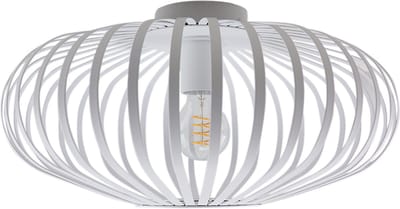 Olucia - LIEVE - Plafondlamp - Wit - Geschikt voor Woonkamer/Slaapkamer/Hal - Vorm: Rond