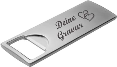 Gegraveerde Metalen Flesopener met Persoonlijke Naam