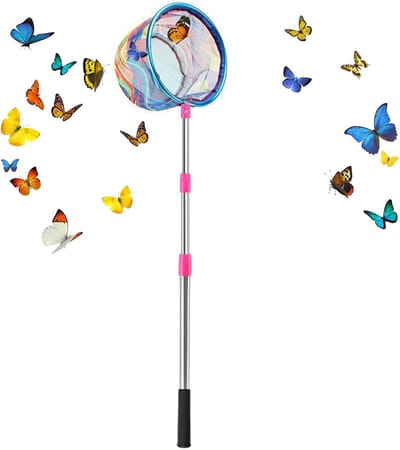 Kindervisnet - Vlinder net - Buiten spelen - Telescopisch ontwerp - 170 cm - Roze