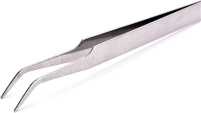 Precisie Pincet - Haarverwijderaar Nagelgereedschap - Nauwkeurig Werken - Roestvrij Staal - Zilver