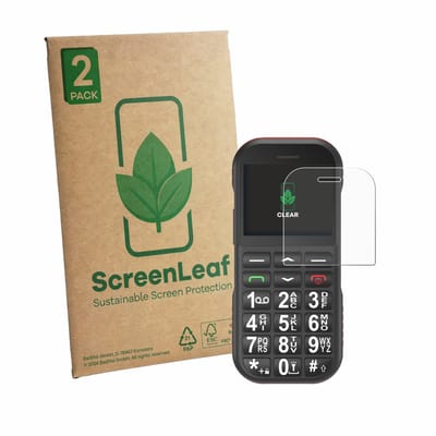 2 Stuks Screenprotector voor Ufferson Seniorenhandy - Hoogwaardige Beschermfolie transparant