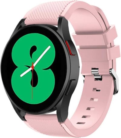 Strap-it Siliconen bandje - geschikt voor Samsung Galaxy Watch 7 (40 & 44mm) / Galaxy Watch 6 (Classic) / Galaxy Watch 5 / Watch 5 Pro / Watch 4 (Classic) / Watch FE / Garmin Vivoactive 3/5 - geschikt voor Galaxy Watch 4-5-6 alle varianten - roze