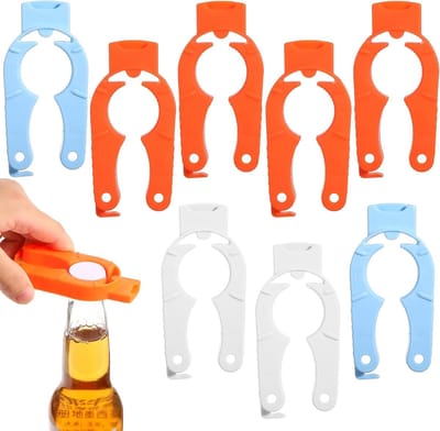 Multifunctionele Flessenopener Set van 8 Stuks - Ideaal voor Zwakke Handen, Keuken en Buitenactiviteiten