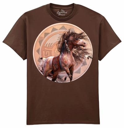 Paarden Spirit Warrior Circle The Coloured House T-shirt M