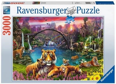 3000 stukjes puzzel tigres in de lagune Ravensburger