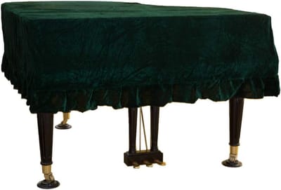 Universele Vleugelpianohoes - Decoratieve pianohoes - Piano Beschermen - Verdikte Pluche - tot 200 cm - Blauw