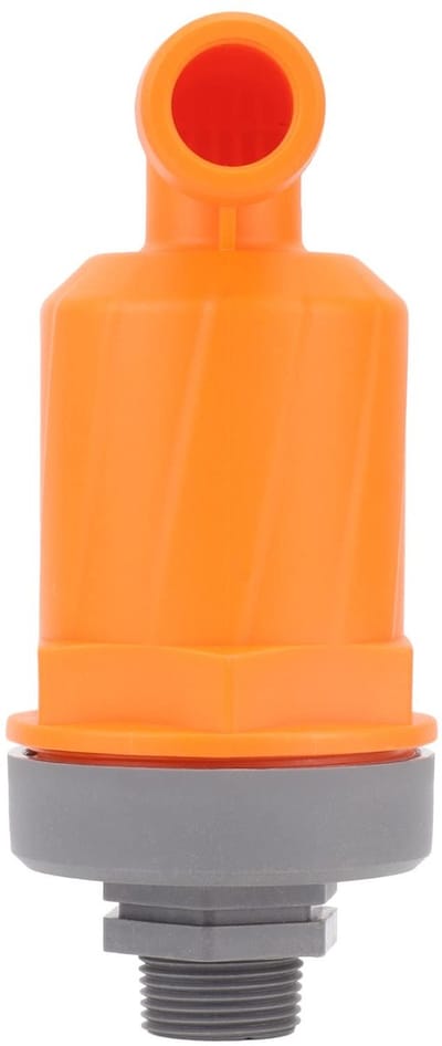Dailygoods- Luchtventiel Automatisch - PP-Materiaal - Sneluitlaattype - Model 6632A - Oranje - Duurzaam - Ventiel
