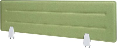 Bureau scheidingswand MCW-G76, kantoor privacy scherm bureau pin board, geluidsisolatie stof / textiel met reliëf ~ 100x30cm groen