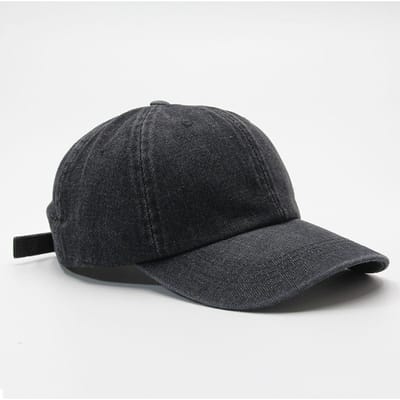 55-58cm Denim Katoen Baseballpet Cowboy Jean Hoed Papa Trucker Hoed Outdoor Sport Verstelbare Snapback Pet voor Mannen Vrouwen Zonnekappen black