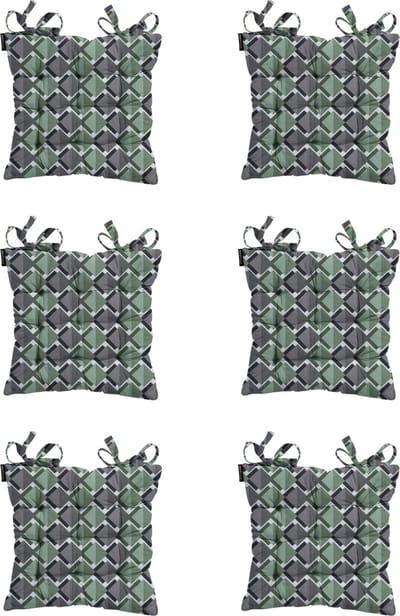 Madison - Zitkussen - Universeel - 6 stuks - 46 x 46 cm - Siem Green - Tuin - Toscane