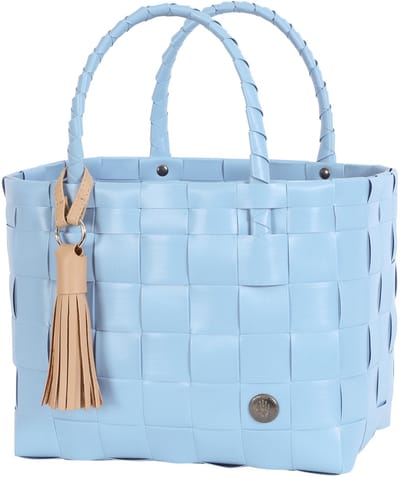 Handed By - Handtas - Shopper - City Bag - Tas - Werktas - Lunchtas - Kantoortas - Kwastje/tassel - lichtblauw - faded blue