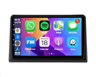 Autoradio 2/32GB met Carplay en Android auto | Geschikt voor Renault Express 2021-2025 | Radio scherm met Navigatie | 2021 2022 2023 2024 2025 | Kangoo