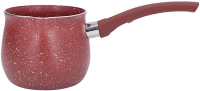 Dailygoods- Melkpan 10 cm - Antiaanbak - Sauspan - Aluminiumlegering - Enkel Handvat - Drie Porties - Lichtgewicht 196g - Sauzenpan