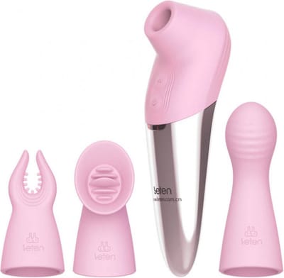 Clitoris Stimulator Double Vibes - Roze - Luchtdruk vibrator