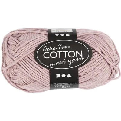 Creativ Company Cotton yarn Size 8/8 L: 80-85 M Lavender - 50gr.