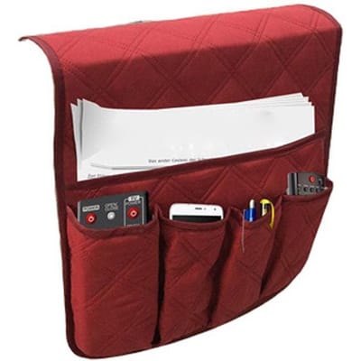 Waterdichte opbergbank, stoel, fauteuil, organizer, afstandsbedieninghouder rood