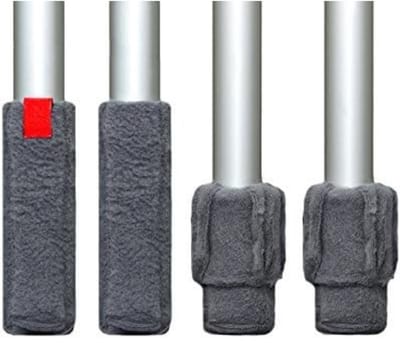 Famanu – Elastische manchet mini - omtrek 4,5–6 cm - flexibele vloerbeschermer voor kleine meubelpoten - beschermt tegen slijtage en lawaai - grijs