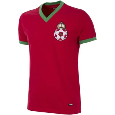 COPA Football - Marokko jaren 70 - Retro Voetbalshirt - Heren - M - Rood