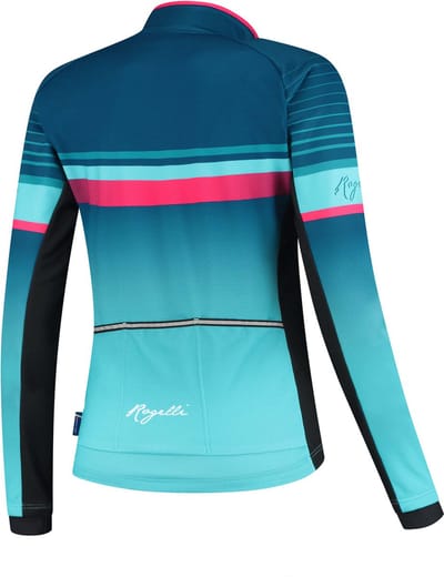 Rogelli Impress Fietsjack Winter - Dames - Blauw, Roze - Maat XS