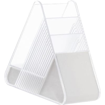 Pennenhouder Schuin Ruimtebesparend Multifunctionele Opbergdoos Bureau Pennenbak voor Schrijfwaren white