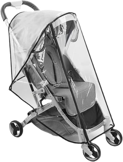 Universele regenhoes voor kinderwagens, bescherming tegen regen en wind, goede luchtcirculatie, geschikt voor alle soorten buggy's