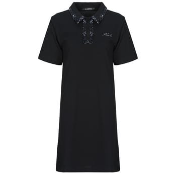 Korte Jurk Karl Lagerfeld BOUCLE MIX POLO DRESS