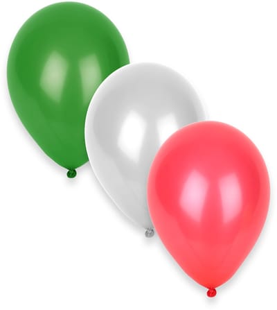 GLOBOLANDIA - Set van 12 Italiaanse ballonnen voor supporters