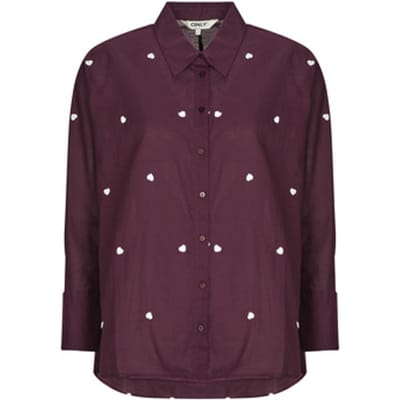 ONLY - ONLNEW LINA GRACE LS EMB SHIRT NOOS WVN - Dames - Blouses