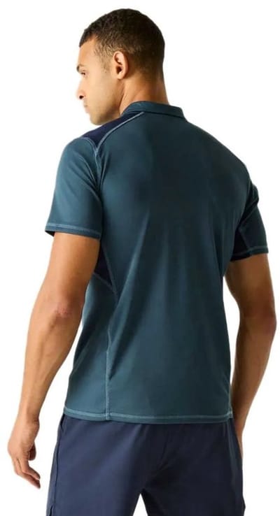 Regatta Virda Korte Mouw Poloshirt Blauw M Man