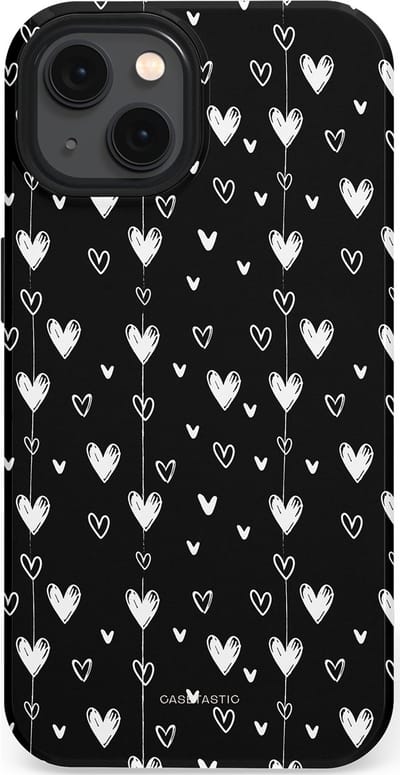 Casetastic Hoesje Geschikt voor Apple iPhone 13 Magsafe - Stijlvolle Beschermende Duo-layer Case - Hangend Hartje