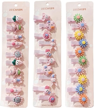 30 Stuks Meisjes Haarspeldjes, Schattige Bloemige Kleurige Haaraccessoires voor Feestjes en Reizen