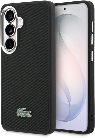 Lacoste telefoonhoesje voor Galaxy S26 - MagSafe geschikt - Zwart