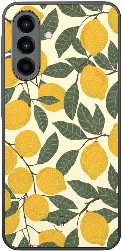 Leuke Telefoonhoesjes - Hoesje geschikt voor Samsung Galaxy A36 - Citroenen - Backcover zwart - Natuur - Geel