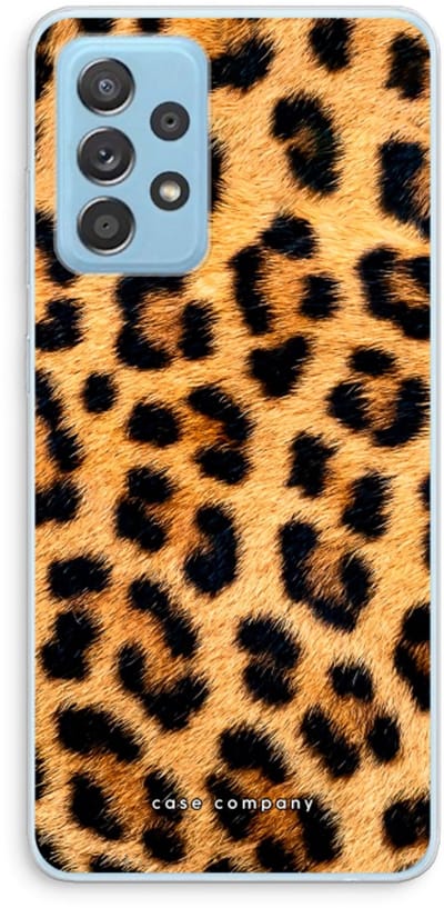 Case Company® - Hoesje geschikt voor Samsung Galaxy A73 hoesje - Luipaard - Soft Cover Telefoonhoesje - Bescherming aan alle Kanten en Schermrand