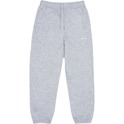 Slazenger Effen joggingbroeken van fleece voor kinderen (Grijze Mergel)