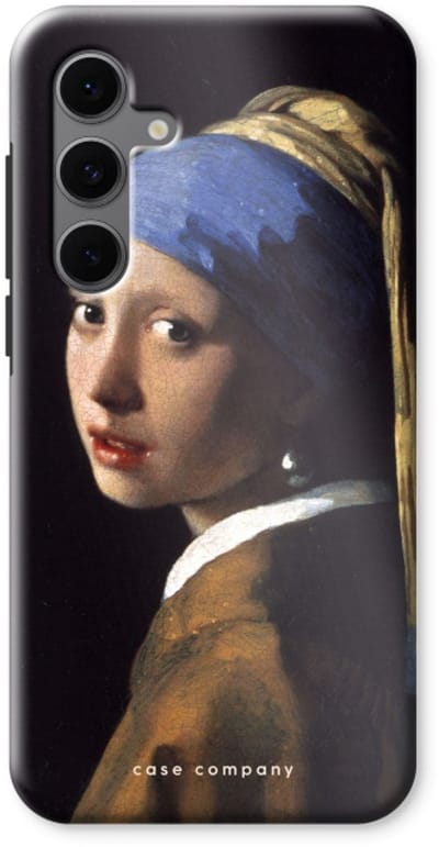Case Company® - Hoesje geschikt voor Samsung Galaxy S24 FE hoesje - The Pearl Earring - Tough Case - Maximale Bescherming alle Kanten en Schermrand