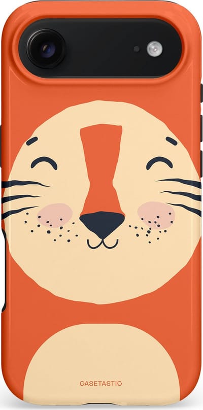 Casetastic hoesje geschikt voor Apple iPhone Air - MagSafe - Dubbellaagse bescherming - Knuffelkopjes tijger - Fashion Case - Terracotta Zand